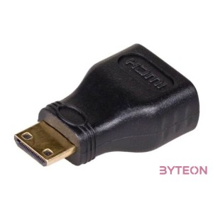 Akyga AK-AD-04 HDMI mini C - HDMI M,F adapter fekete