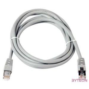 Gembird RJ45 CAT6A S,FTP M,M adatkábel 15m szürke LSZH