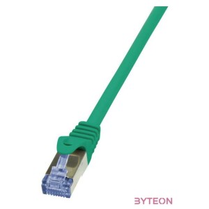 LogiLink RJ45 CAT6A S,FTP M,M adatkábel 0.25m AWG26 zöld