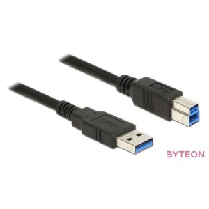Delock USB 3.0 A - USB 3.0 B M,M adatkábel 5m fekete