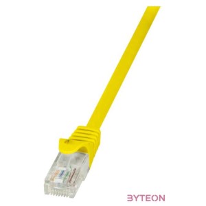 LogiLink RJ45 CAT6 UTP M,M adatkábel 0.5m AWG24 sárga