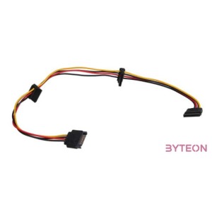 Akyga SATA Power - 3db SATA Power M,F tápkábel 0.3m