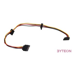 Akyga SATA Power - 3db SATA Power M,F tápkábel 0.3m