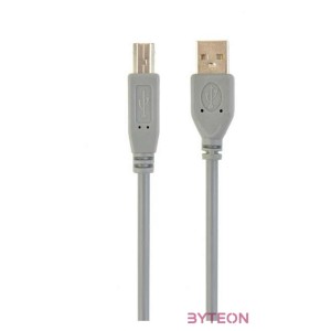 Gembird USB A - USB B M,M adatkábel 1.8m szürke