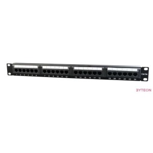 Gembird 24 portos Cat.5e 1U 19 RJ45 Patch Panel