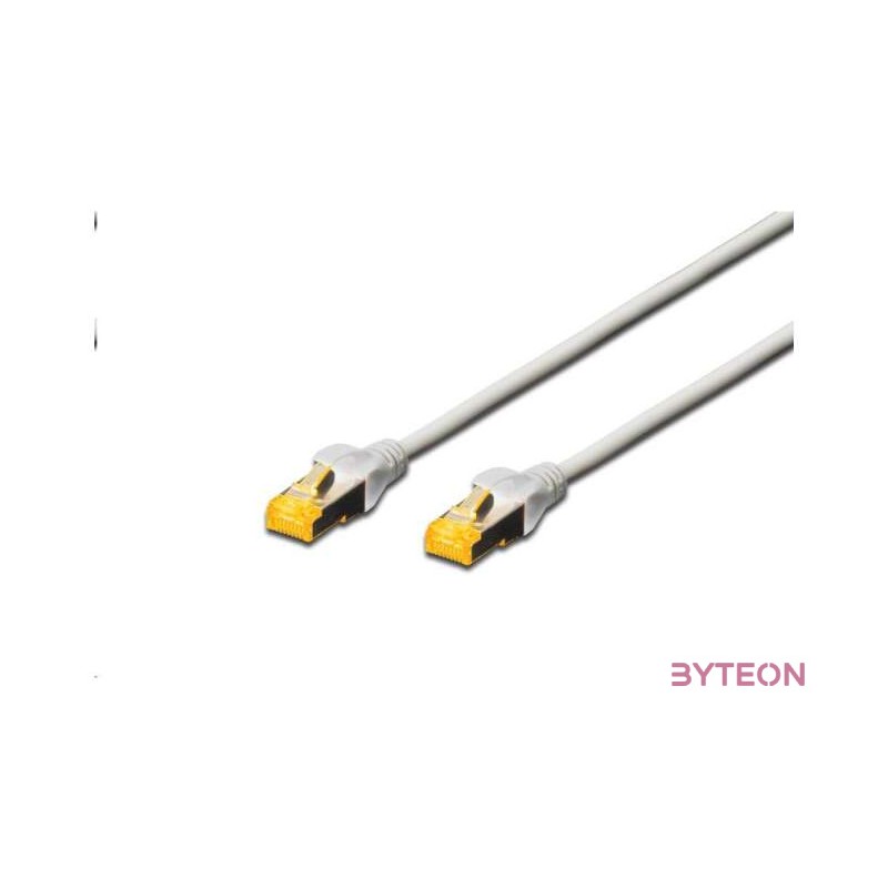 Digitus Prime RJ45 CAT6A 10Gb S-FTP M,M adatkábel 1m szürke