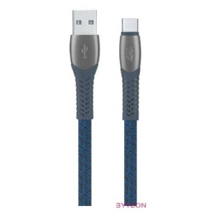 RivaCase Egmont PS6102 BL12 Type-C , USB 2.0 cable 1,2m Blue