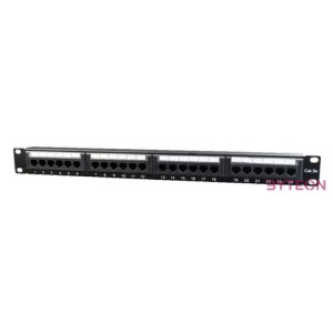 Gembird 24 portos Cat.5e 1U 19 RJ45 Patch Panel