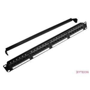 Gembird 24 portos Cat.5e 1U 19 RJ45 Patch Panel