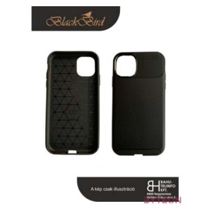 BlackBird BH1067 Carbon mintás tok Iphone 2019 6,5 Black