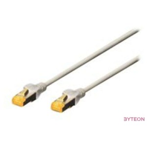 Digitus Prime RJ45 CAT6A 10Gb S-FTP M,M adatkábel 1m szürke