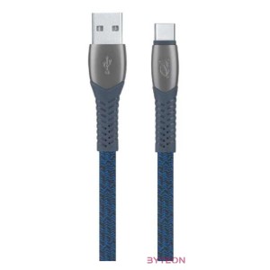 RivaCase Egmont PS6102 BL12 Type-C , USB 2.0 cable 1,2m Blue