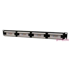 Gembird 24 portos Cat.5e 1U 19 RJ45 Patch Panel