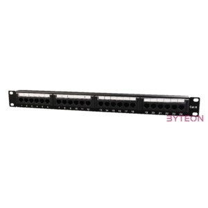 Gembird 24 portos Cat.6 1U 19 RJ45 Patch Panel