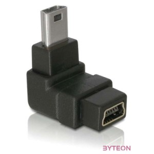 DeLock Adapter USB-B mini 5pin male,female 90angled