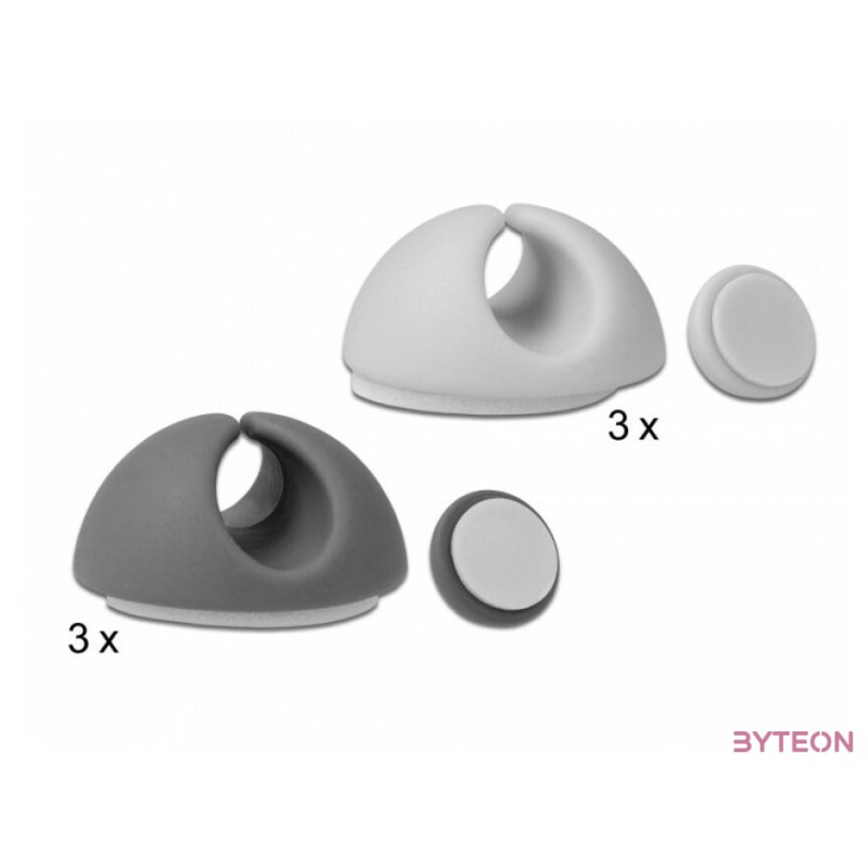 DeLock Cable Holder Set 6 pieces