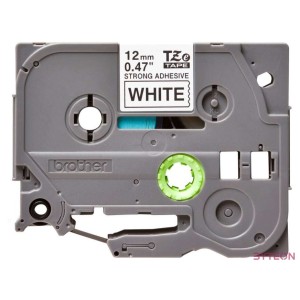 Brother TZE-S231 laminált P-touch szalag (12mm) Black on White - 8m