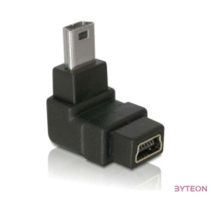 DeLock Adapter USB-B mini 5pin male,female 90angled