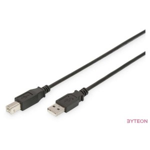 Assmann USB2.0 connection cable type A - B M,M 5m Black