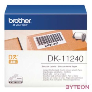 Brother DK-11240 elővágott öntapadós címke 600db,tekercs 102mm x 51mm White