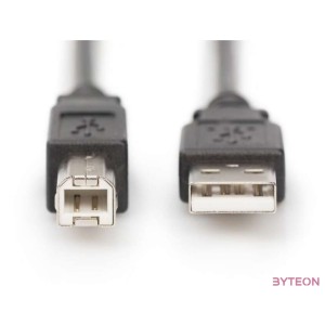 Assmann USB2.0 connection cable type A - B M,M 5m Black