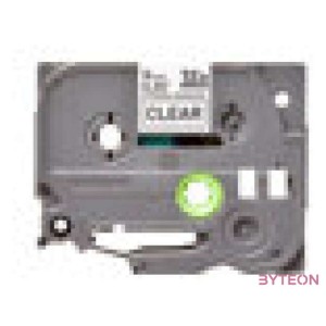 Brother TZE-S121 laminált P-touch szalag (24mm) Black on Clear - 8m