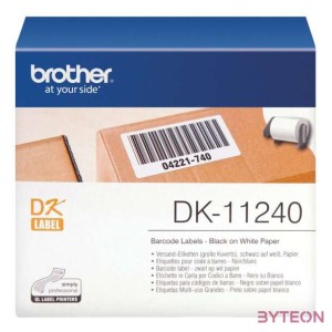 Brother DK-11240 elővágott öntapadós címke 600db,tekercs 102mm x 51mm White