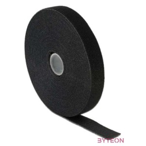 DeLock Hook-and-loop fasteners L 10 m x W 20 mm roll Black