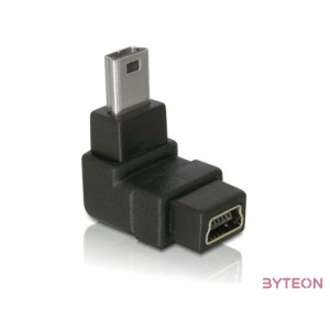 DeLock Adapter USB-B mini 5pin male,female 90angled