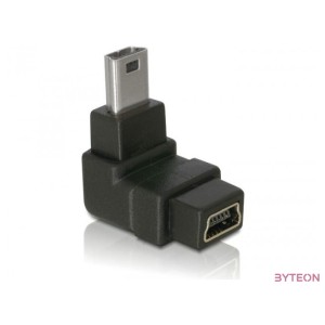 DeLock Adapter USB-B mini 5pin male,female 90angled