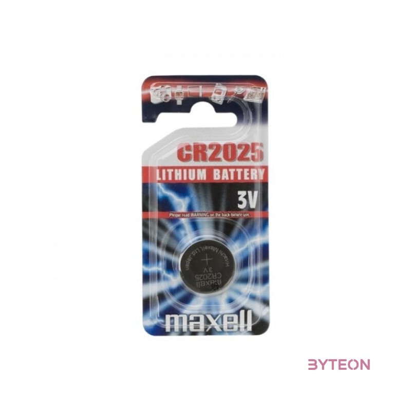 Maxell CR 2025 1db-os Lithium gombelem