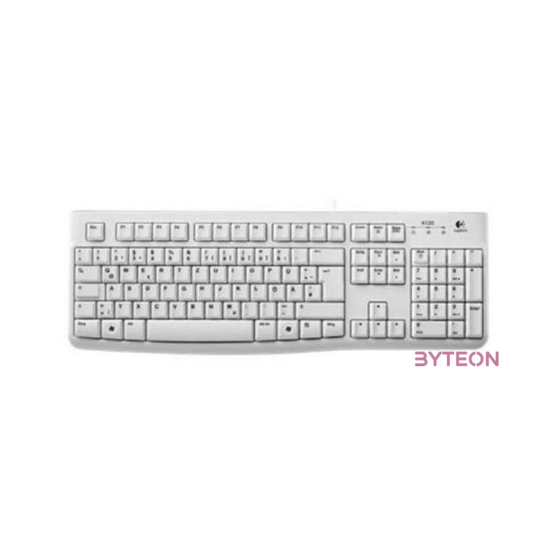 Logitech K120 Német USB billentyűzet White OEM