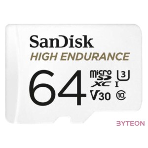 Sandisk 64GB SD micro (SDXC Class 10 UHS-I U3) High Endurance memória kártya