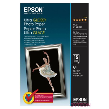 Epson ULTRA GLOSSY A4 300g, 15 lap