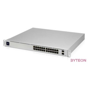 Ubiquiti UniFi USW-PRO-24-POE Gen2 24port GbE LAN 16xPoE 8xPoE 2xSFP port L3 menedzselhető switch