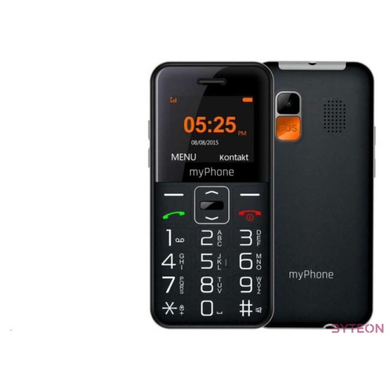 myPhone Halo EASY 1,7 fekete mobiltelefon