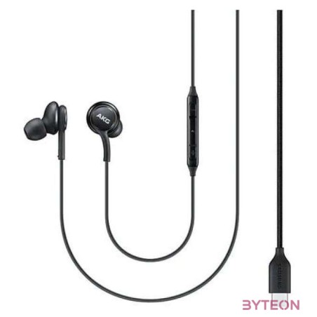 Samsung EO-IC100 AKG hangolású fekete USB-C fülhallgató headset