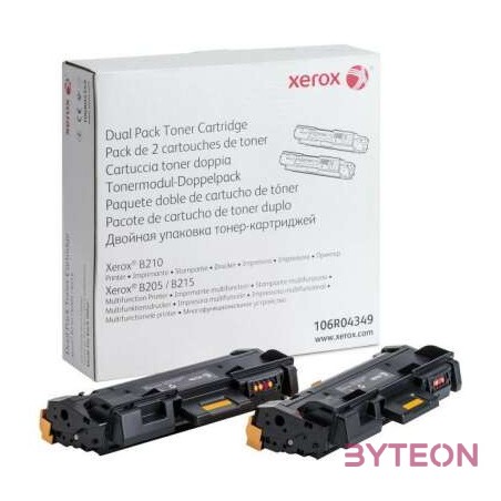 Xerox 106R04349 fekete duopack toner