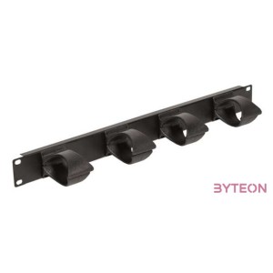 Legrand 19 colos,1U gyűrűs műanyag csavaros rögzítés Estap vizszintes rendezők