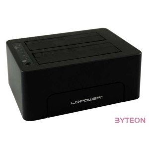 LC Power LC-DOCK-25-C HDD docking station Black