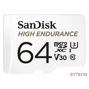 Sandisk 64GB SD micro (SDXC Class 10 UHS-I U3) High Endurance memória kártya
