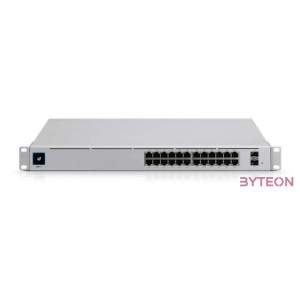Ubiquiti UniFi USW-PRO-24-POE Gen2 24port GbE LAN 16xPoE 8xPoE 2xSFP port L3 menedzselhető switch
