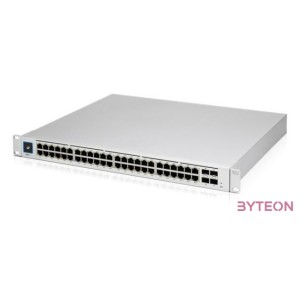 Ubiquiti UniFi USW-PRO-48-POE Gen2 48port GbE LAN 40xPoE 8xPoE 4xSFP port L3 menedzselhető switch
