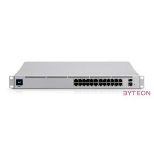 Ubiquiti UniFi USW-PRO-24-POE Gen2 24port GbE LAN 16xPoE 8xPoE 2xSFP port L3 menedzselhető switch