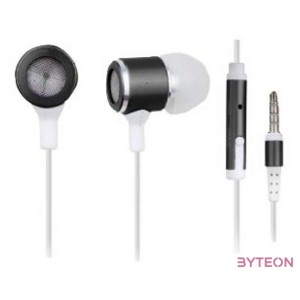 Gembird MHS-EP-001 jack fekete-fehér mikrofonos fülhallgató