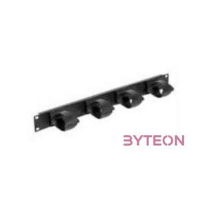 Legrand 19 colos,1U gyűrűs műanyag csavaros rögzítés Estap vizszintes rendezők