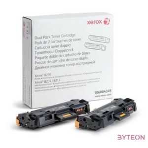 Xerox 106R04349 fekete duopack toner