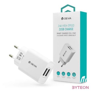 Devia ST329593 Devia Smart 2USB  kimenettel hálózati töltő
