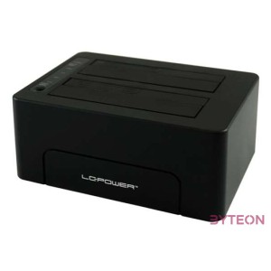 LC Power LC-DOCK-25-C HDD docking station Black