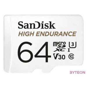 Sandisk 64GB SD micro (SDXC Class 10 UHS-I U3) High Endurance memória kártya